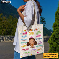 Personalized Gift For Granddaughter Christian Kids Affirmations Tote Bag 27009 thumb 1