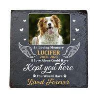 Personalized Photo Memorial Gift For Loss of Dog Loss Of Pet In Loving Memory Memorial Stone (Square) 27010 thumb 1