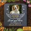 Personalized Photo Memorial Gift For Loss of Dog Loss Of Pet In Loving Memory Memorial Stone (Square) 27010 1