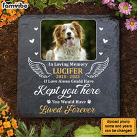 Personalized Photo Memorial Gift For Loss of Dog Loss Of Pet In Loving Memory Memorial Stone (Square) 27010 thumb 1