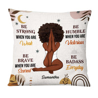 Personalized Gift For Daughter Be Strong Boho Style Pillow 27012 thumb 1