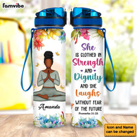 Personalized Gift For Daughter She Is Clothed In Strength Tracker Bottle 27013 thumb 1