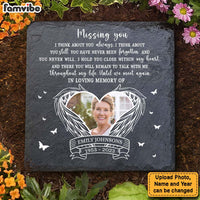 Personalized Memorial Tribute Gift Missing You Dandelion Memorial Stone (Square) 27014 thumb 1