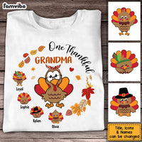 Personalized Gift For Grandma Thankful Turkey Shirt - Hoodie - Sweatshirt 27026 thumb 1