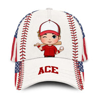Personalized Gift For Grandson Baseball With Icon Cap 27027 thumb 1