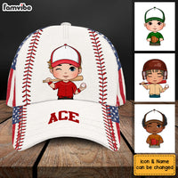 Personalized Gift For Grandson Baseball With Icon Cap 27027 thumb 1