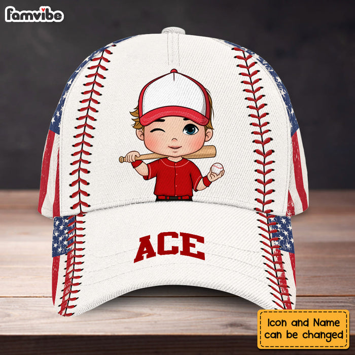 Personalized Gift For Grandson Baseball With Icon Cap 27027 1