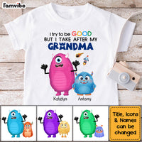 Personalized Gift For Grandson Takes After Grandma Kid T Shirt 27029 thumb 1