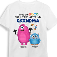 Personalized Gift For Grandson Takes After Grandma Kid T Shirt 27029 thumb 1