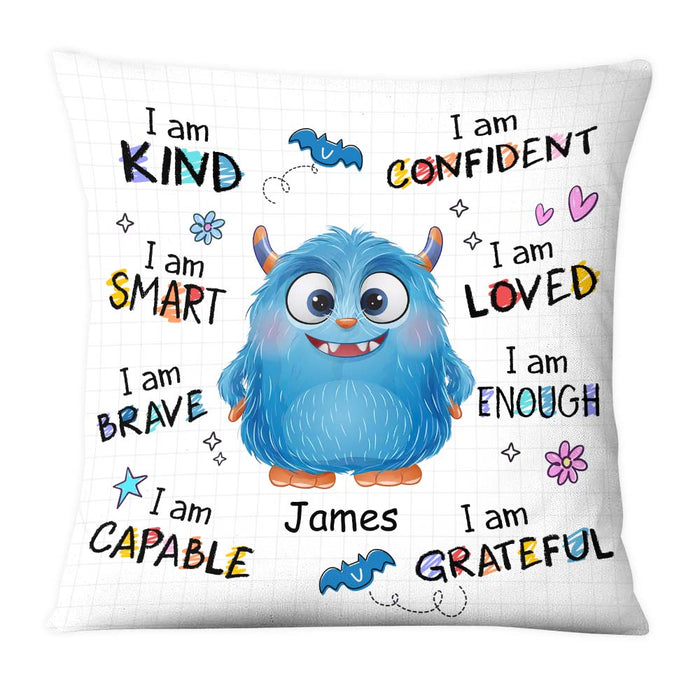 Personalized Gift For Grandson Monster I Am Kind Pillow 27030 1