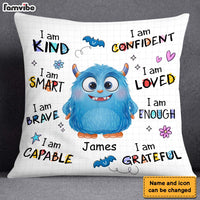 Personalized Gift For Grandson Monster I Am Kind Pillow 27030 thumb 1