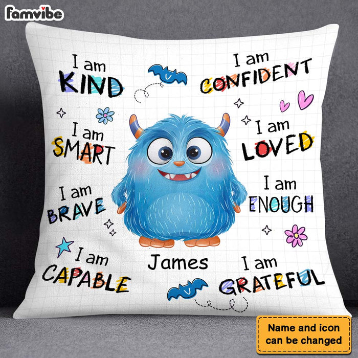 Personalized Gift For Grandson Monster I Am Kind Pillow 27030 1