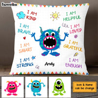 Personalized Gift For Grandson Monster I Am Kind Pillow 27031 thumb 1