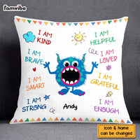 Personalized Gift For Grandson Monster I Am Kind Pillow 27031 thumb 1