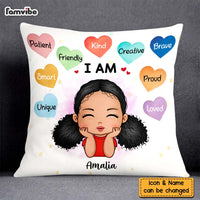 Personalized Gift For Granddaughter Affirmation Colorful Heart Pillow 27043 thumb 1