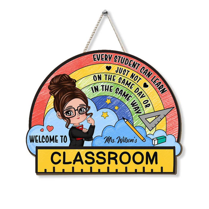 Personalized Gift For Teacher Every Student Can Learn Wood Sign 27048 1