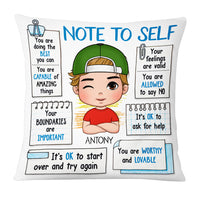 Personalized Gift For Grandson Note To Self Pillow 27051 thumb 1