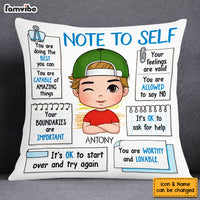 Personalized Gift For Grandson Note To Self Pillow 27051 thumb 1