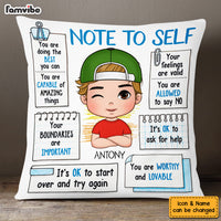 Personalized Gift For Grandson Note To Self Pillow 27051 thumb 1