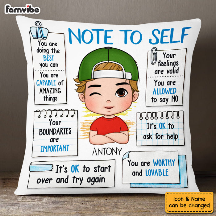 Personalized Gift For Grandson Note To Self Pillow 27051 1