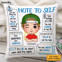 Personalized Gift For Grandson Note To Self Pillow 27051 thumb 1