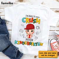 Personalized Gift For Son Grandson Little Boy I'm Ready To Crush Kindergarten Kid T Shirt 27052 thumb 1