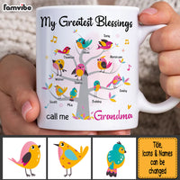 Personalized Gift For Grandma My Greatest Blessings Call Me Mug 27056 thumb 1