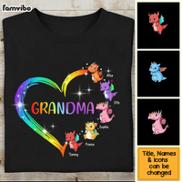 Personalized Gift For Grandma Dragon Colorful Shirt - Hoodie - Sweatshirt 27058 thumb 1