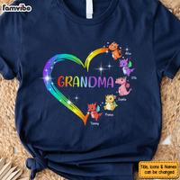 Personalized Gift For Grandma Dragon Colorful Shirt - Hoodie - Sweatshirt 27058 thumb 1