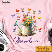 Personalized Gift For Grandma Floral Watering Can Shirt - Hoodie - Sweatshirt 27062 thumb 1