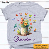 Personalized Gift For Grandma Floral Watering Can Shirt - Hoodie - Sweatshirt 27062 thumb 1