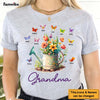 Personalized Gift For Grandma Floral Watering Can Shirt - Hoodie - Sweatshirt 27062 1