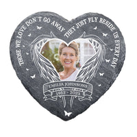 Personalized Memorial Gift Those We Love Don't Go Away Heart Memorial Stone 27067 thumb 1
