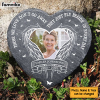 Personalized Memorial Gift Those We Love Don't Go Away Heart Memorial Stone 27067 thumb 1