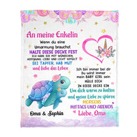 Personalized Gift for Granddaughter German Ich Bin Immer Bei Dir Blanket 27073 thumb 1