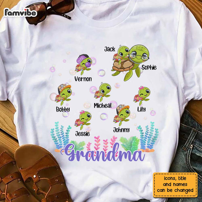 Personalized Gift For Grandma Turtle Shirt - Hoodie - Sweatshirt 27076 1