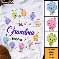Personalized Gift For Grandma Cute Bird This Grandma Belong To Shirt - Hoodie - Sweatshirt 27077 thumb 1