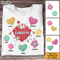 Personalized Gift For Grandma Heart Knitting Shirt - Hoodie - Sweatshirt 27081 thumb 1