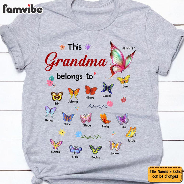 Personalized Gift For Grandma Belongs To Butterfly Shirt - Hoodie - Sweatshirt 27082 1