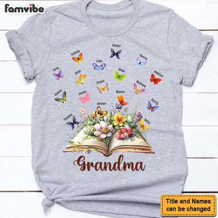 Personalized Gift For Grandma Butterflies Shirt - Hoodie - Sweatshirt 27083 1