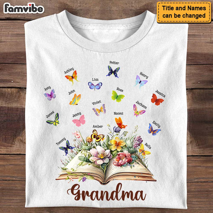 Personalized Gift For Grandma Butterflies Shirt - Hoodie - Sweatshirt 27083 1