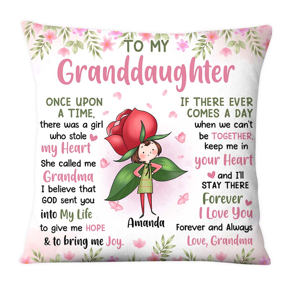 Personalized Gift For Daughter Granddaughter Flower Fairy To My Granddaughter Pillow 27084 Primary Mockup