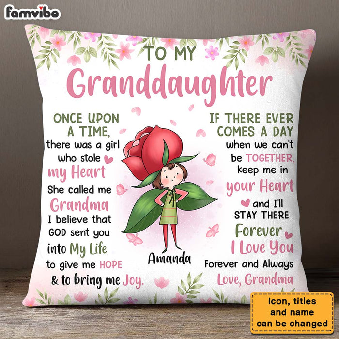 Personalized Gift For Daughter Granddaughter Flower Fairy To My Granddaughter Pillow 27084 1