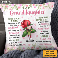 Personalized Gift For Daughter Granddaughter Flower Fairy To My Granddaughter Pillow 27084 thumb 1