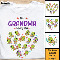 Personalized Gift for Grandma Heart Shaped Turtle Shirt - Hoodie - Sweatshirt 27085 thumb 1