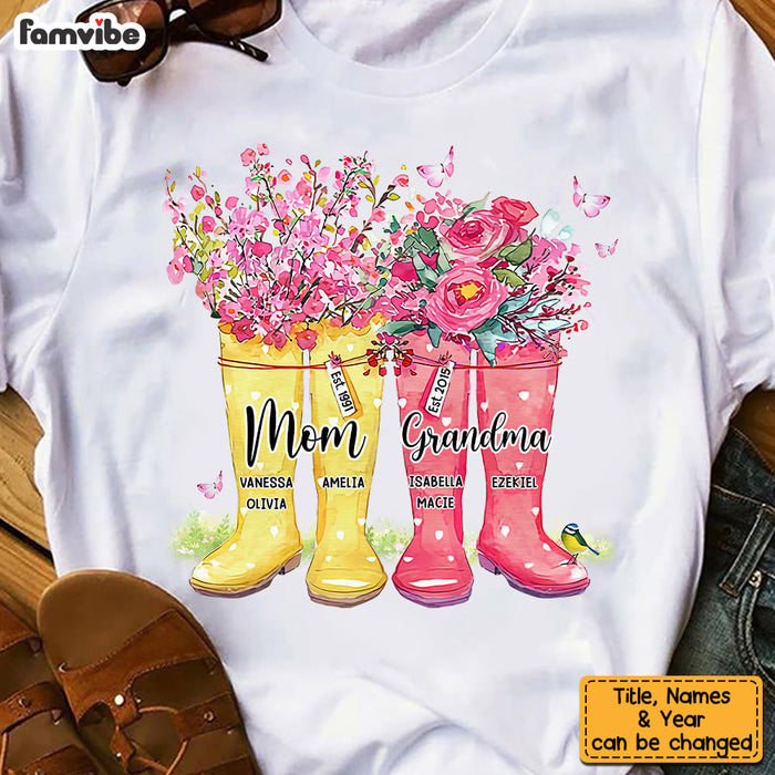 Personalized Gift For Grandma Floral Gardening Boost Shirt - Hoodie - Sweatshirt 27086 1