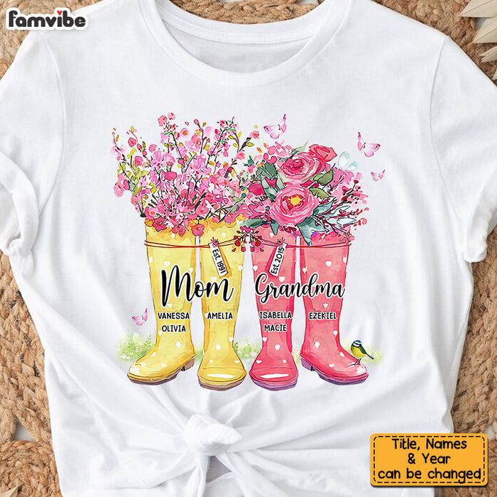 Personalized Gift For Grandma Floral Gardening Boost Shirt - Hoodie - Sweatshirt 27086 1