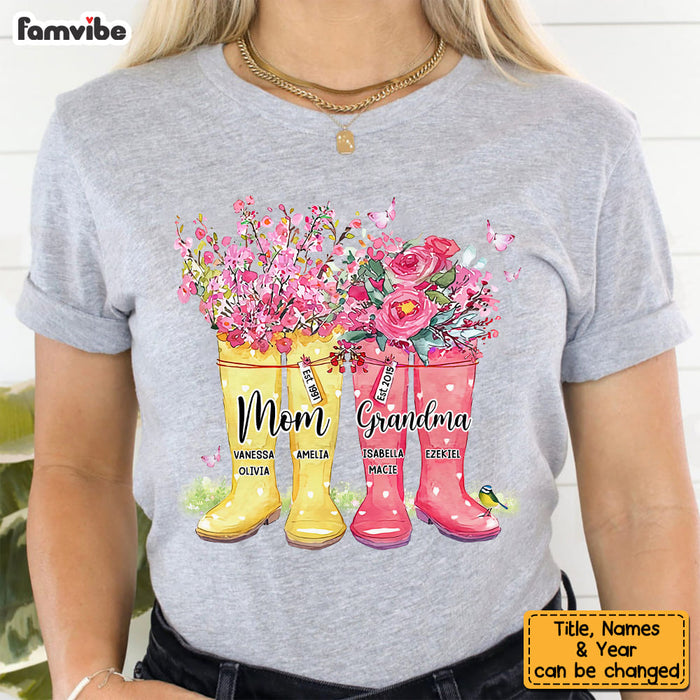 Personalized Gift For Grandma Floral Gardening Boost Shirt - Hoodie - Sweatshirt 27086 1