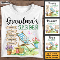 Personalized Gift For Grandma's Garden Watercolor Shirt - Hoodie - Sweatshirt 27087 thumb 1