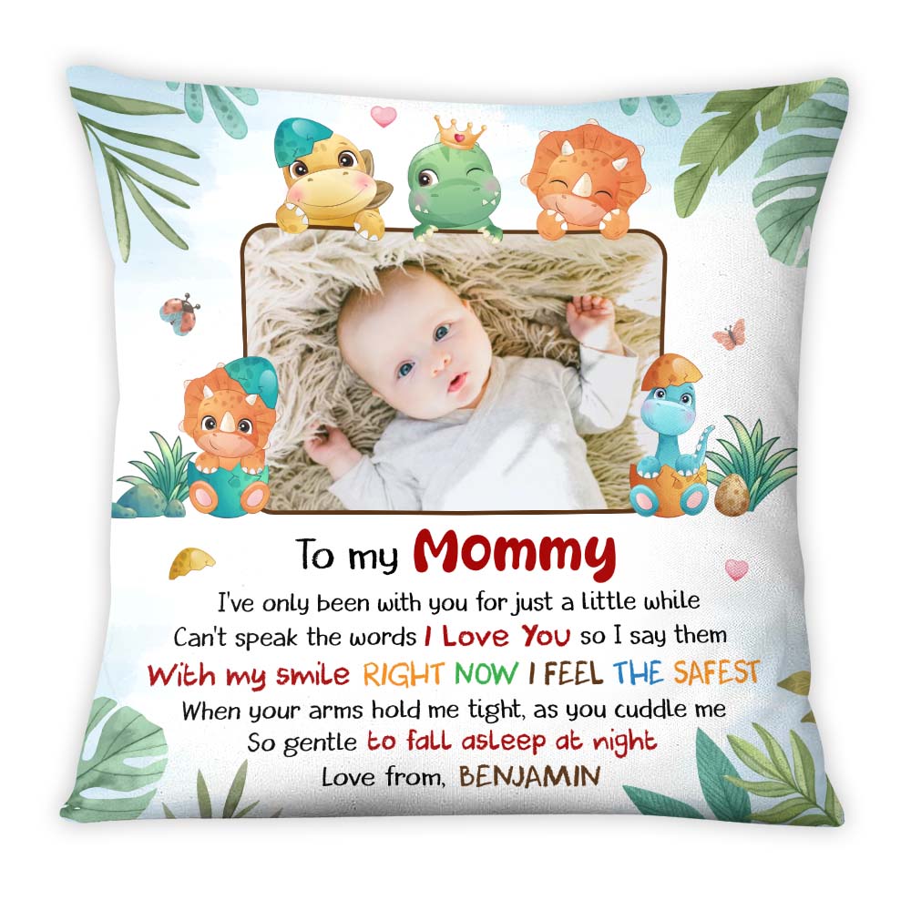 Personalized Gift For Daughter New Mom I Love You Dinosaur Theme Pillow 27091 Primary Mockup